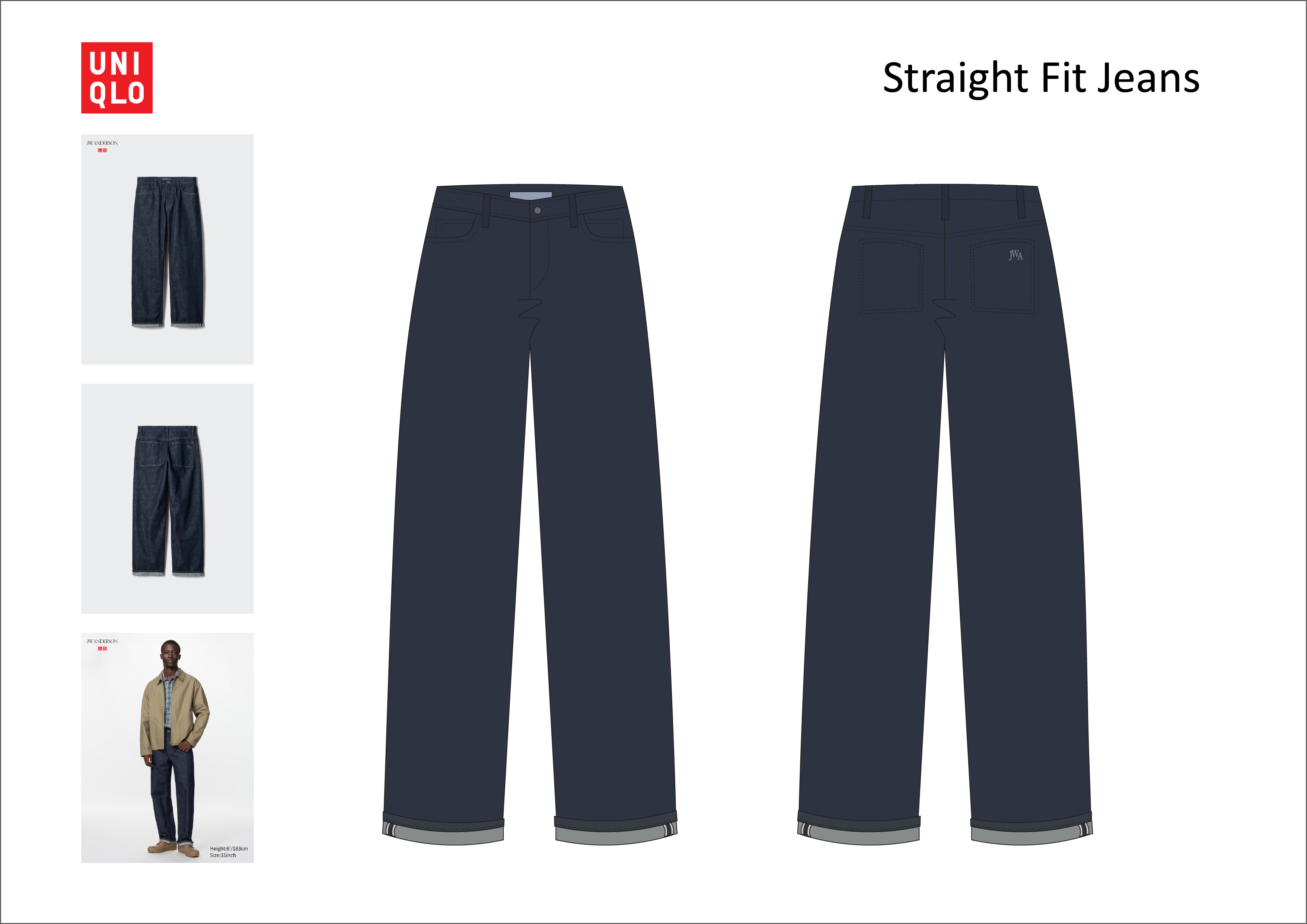 Fashion flat drawing 1